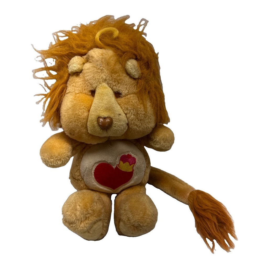 Vintage 1984 Kenner Care Bears Cousins Brave Heart Lion 13" Plush Stuffed Animal